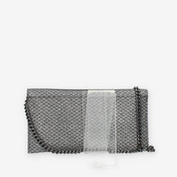 Guess Ever Mini Pochette glitterata argento