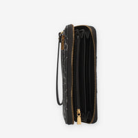Guess Eco Brenton Portafogli nero logato con zip e polsiera