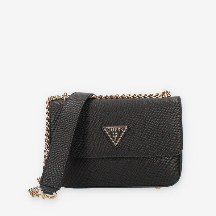 Guess Eco Elements Borsetta a tracolla in saffiano nero