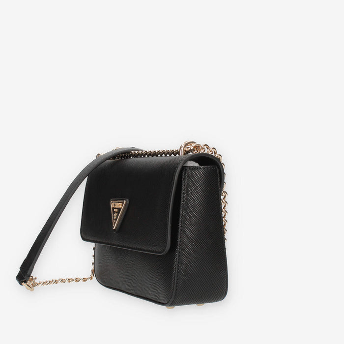 Guess Eco Elements Borsetta a tracolla in saffiano nero