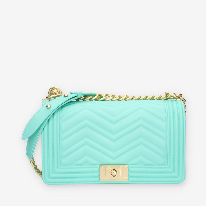 Marc Ellis Flat M Manhattan Borsa a tracolla verde tiffany