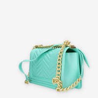 Marc Ellis Flat M Manhattan Borsa a tracolla verde tiffany