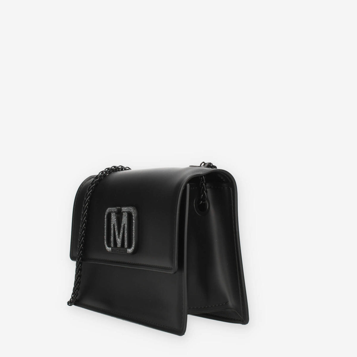 Marc Ellis Flat Supermee M Borsa a tracolla nera con strass