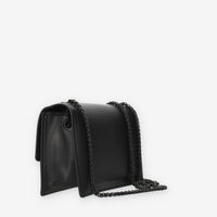 Marc Ellis Flat Supermee M Borsa a tracolla nera con strass