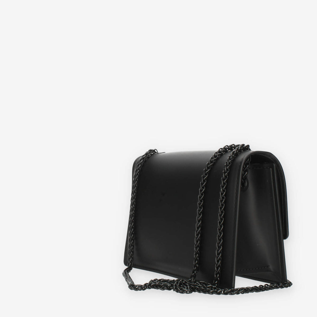Marc Ellis Flat Supermee M Borsa a tracolla nera con strass