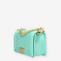 Marc Ellis Flat S Manhattan Borsa a tracolla verde tiffany