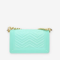 Marc Ellis Flat S Manhattan Borsa a tracolla verde tiffany