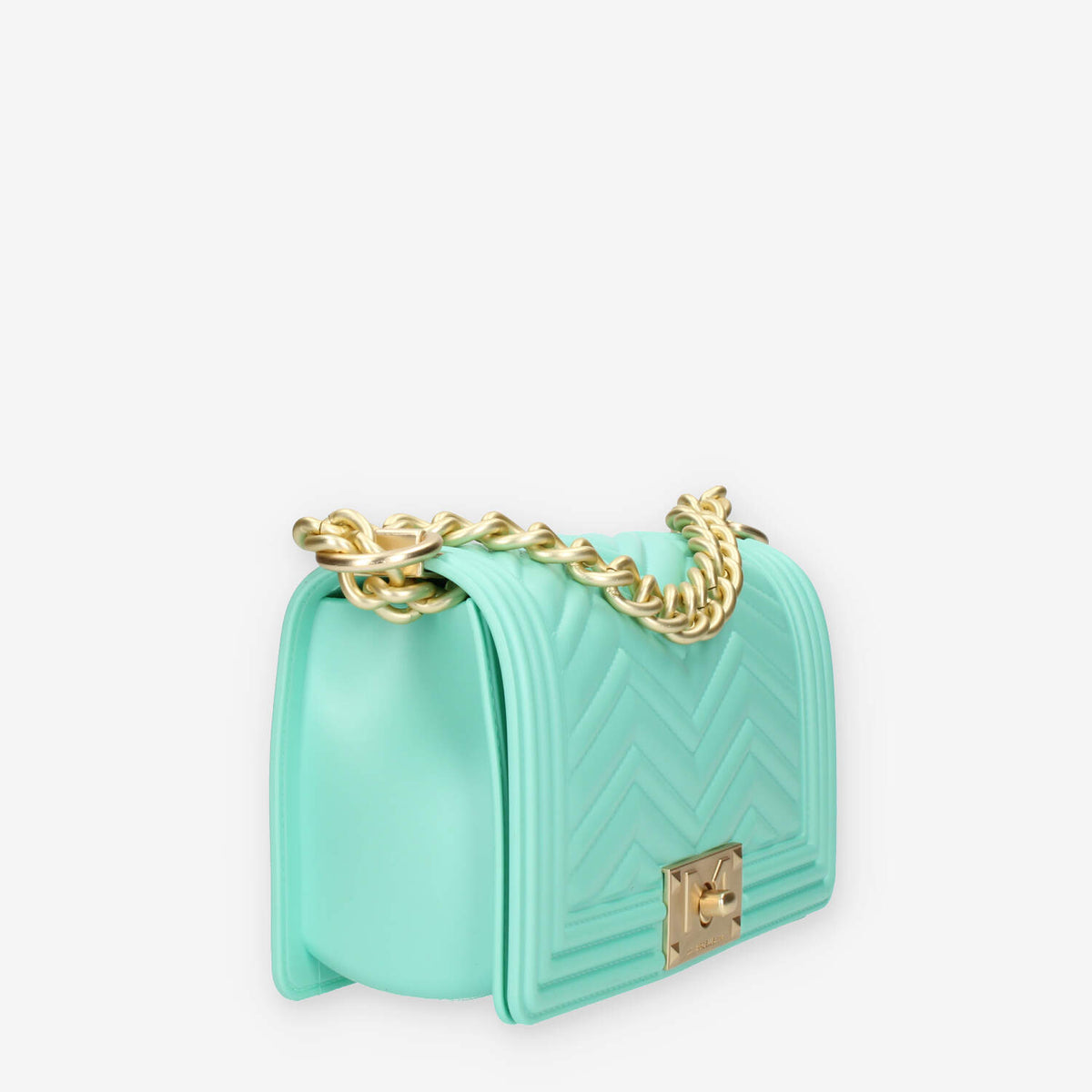 Marc Ellis Flat S Manhattan Borsa a tracolla verde tiffany