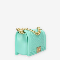 Marc Ellis Flat S Manhattan Borsa a tracolla verde tiffany