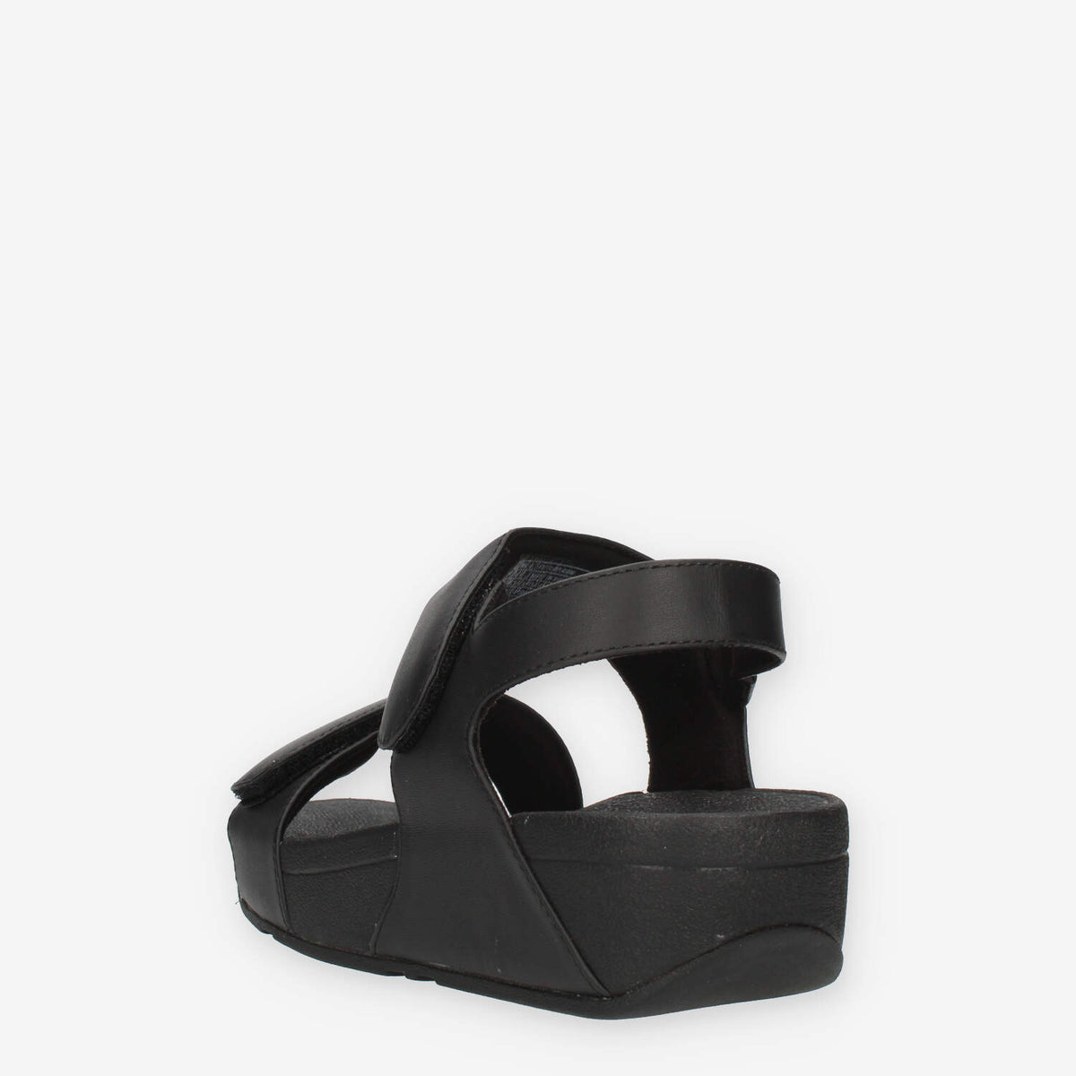 Fitflop Lulu Adjustable Leather Back-Strap Sandali neri