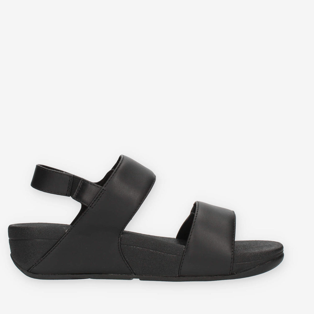 Fitflop Lulu Adjustable Leather Back-Strap Sandali neri