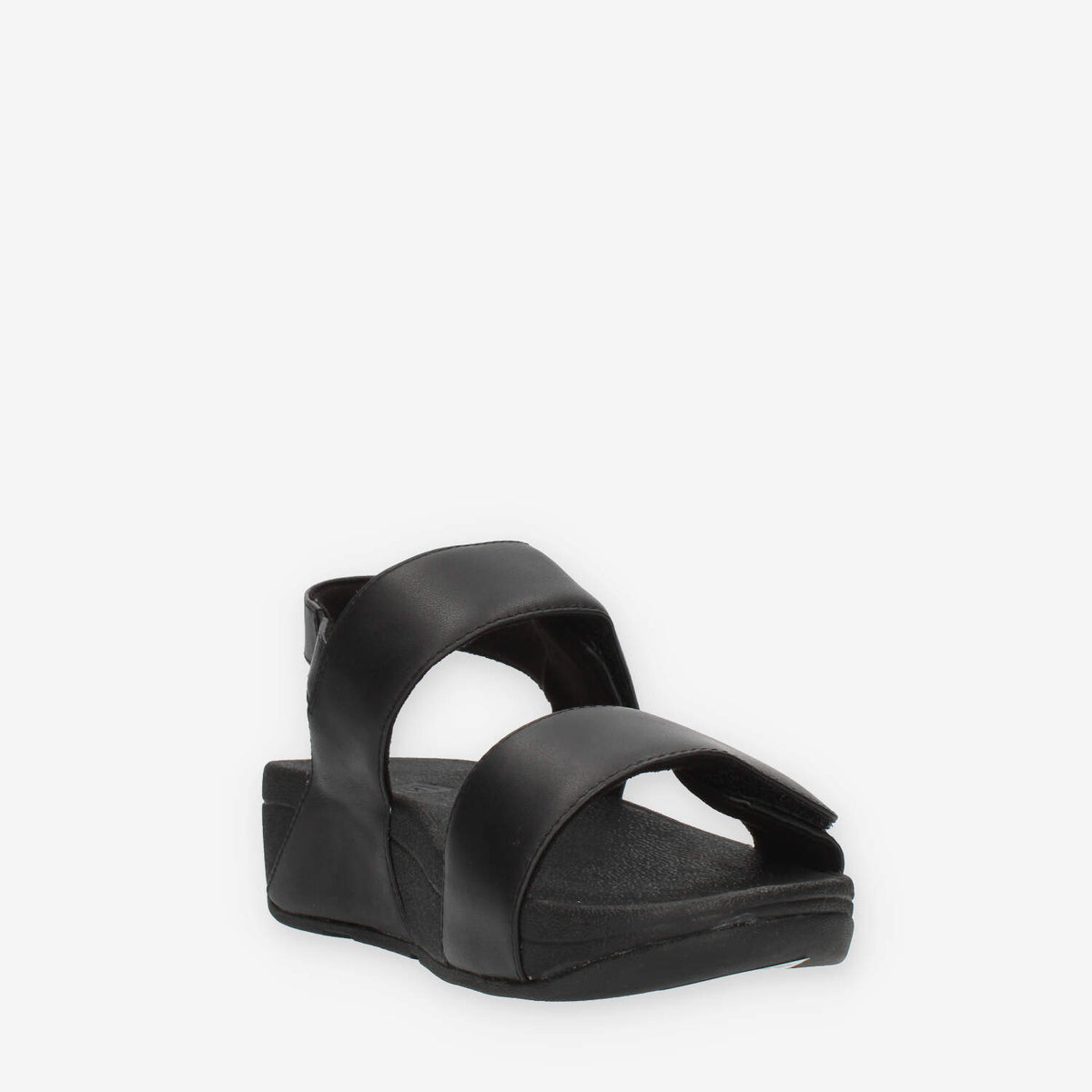 Fitflop Lulu Adjustable Leather Back-Strap Sandali neri