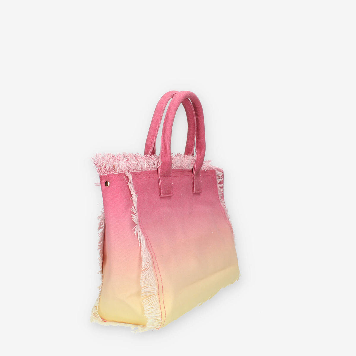 Marc Ellis Guapa M Borsa modello shopping in tessuto rosa e giallo