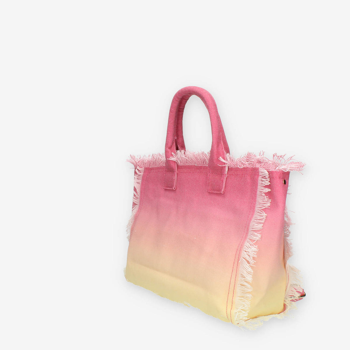 Marc Ellis Guapa M Borsa modello shopping in tessuto rosa e giallo