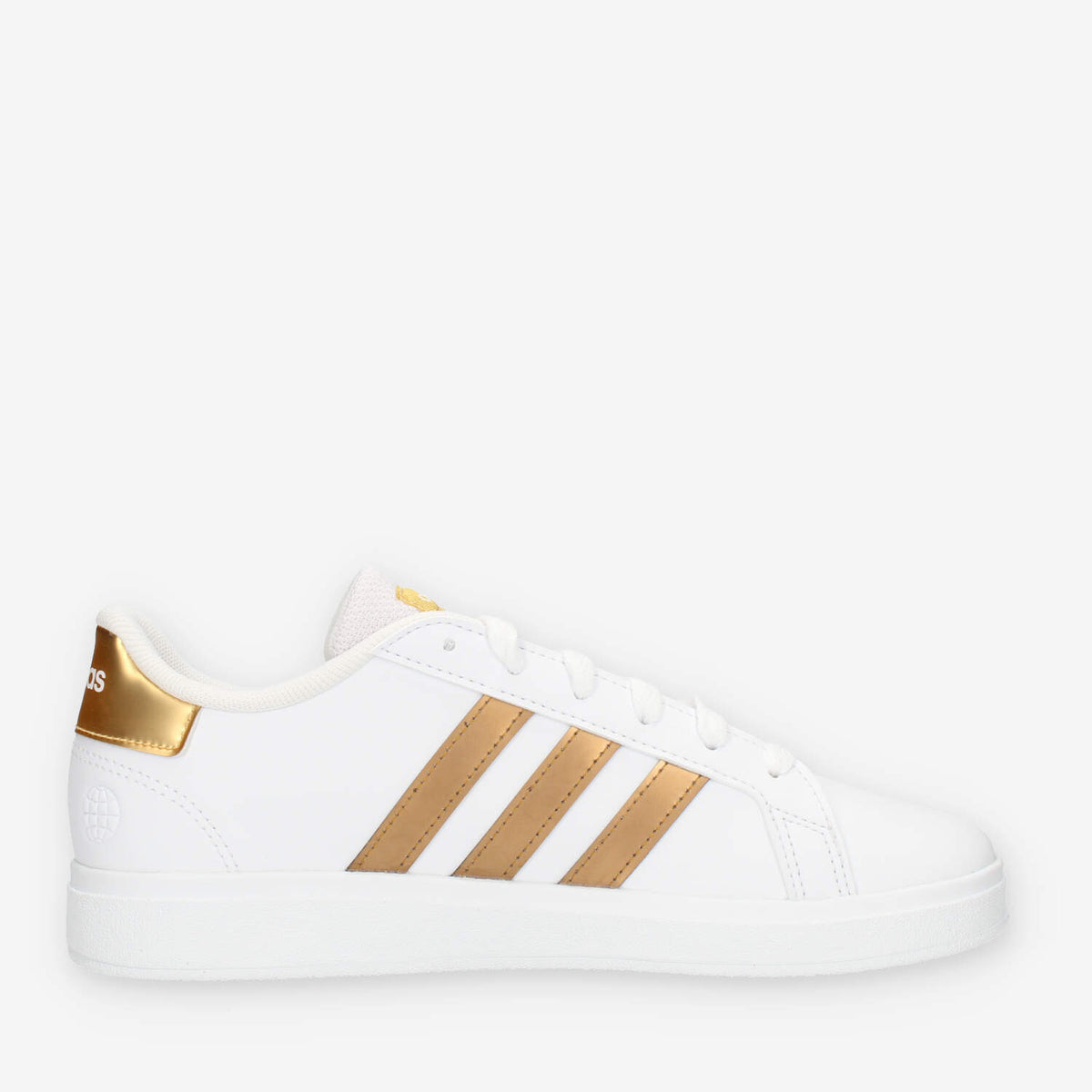 Adidas Grand Court 2.0 K Sneakers bianche e oro