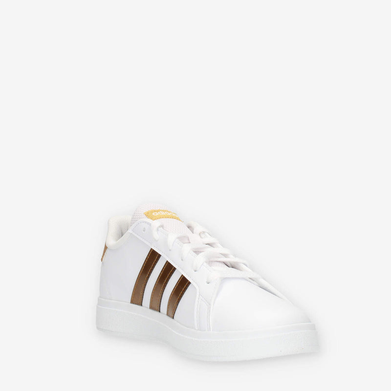 Adidas Grand Court 2.0 K Sneakers bianche e oro