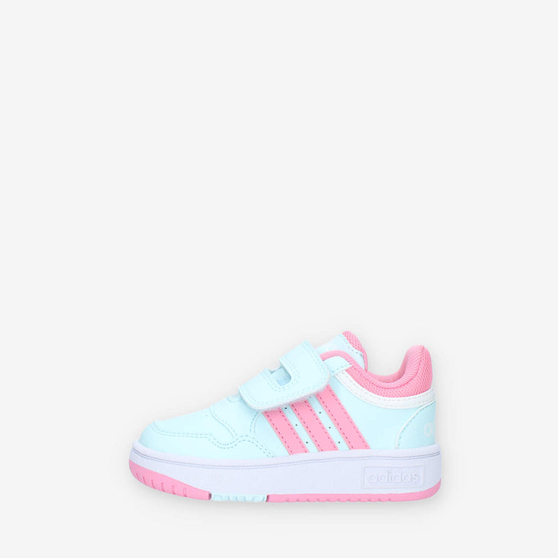 Adidas Hoops Sneakers da bimba bianche e rosa