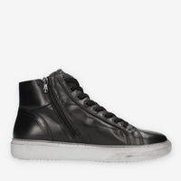Nero Giardini Sneakers alte nere da uomo con fondo grigio