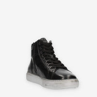 Nero Giardini Sneakers alte nere da uomo con fondo grigio