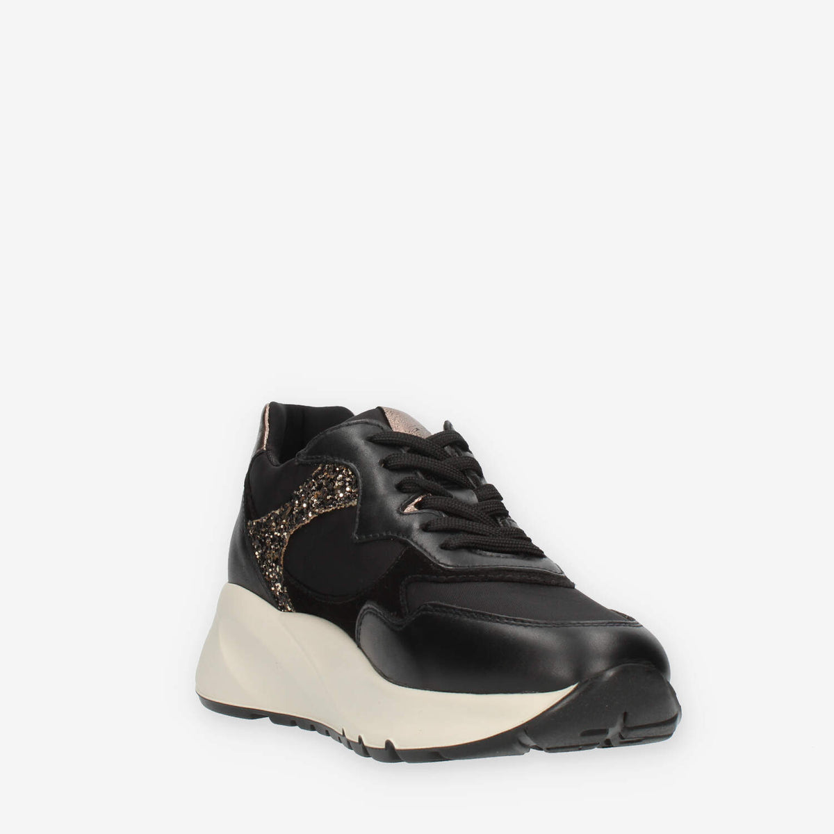 Nero Giardini Sneakers nere con strass