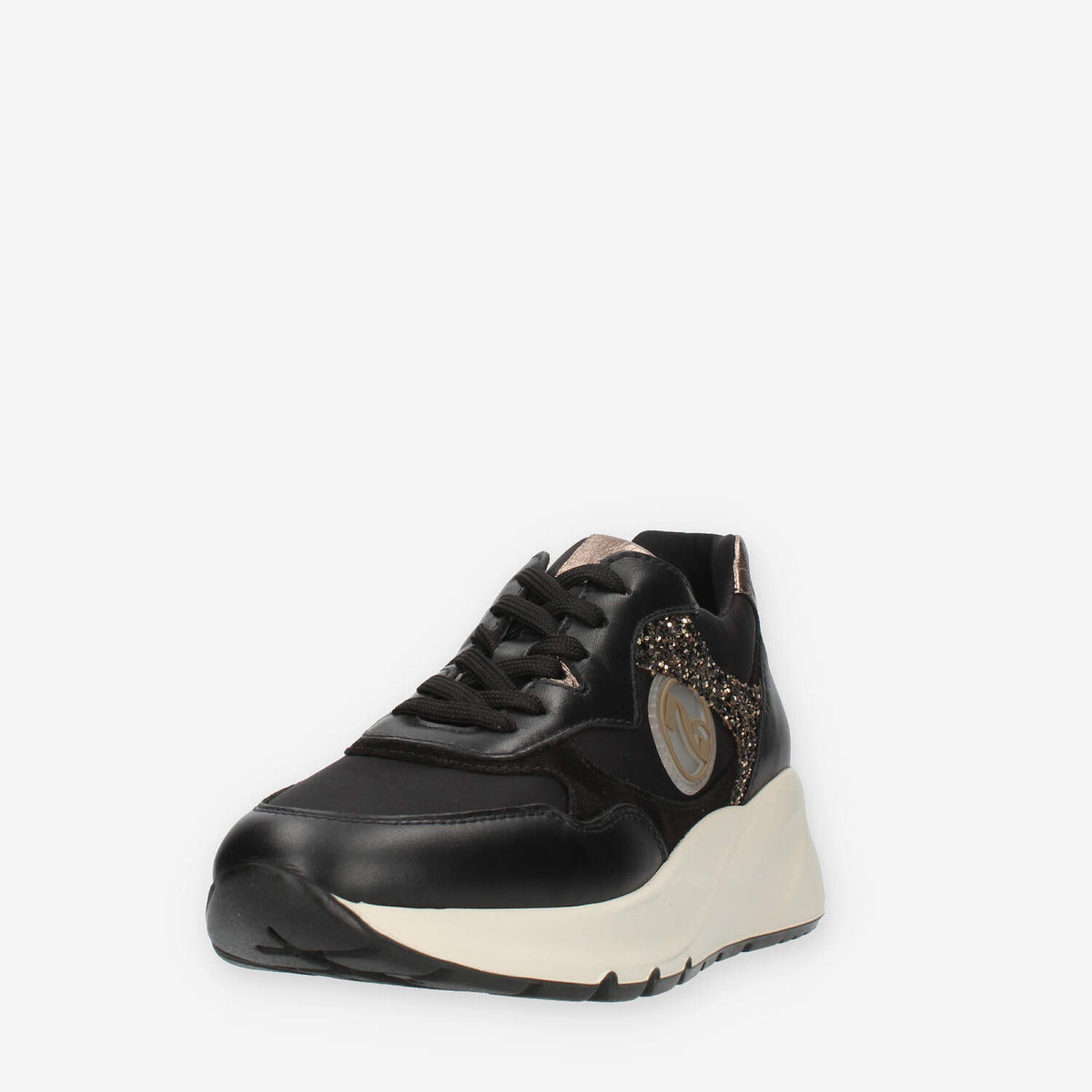 Nero Giardini Sneakers nere con strass