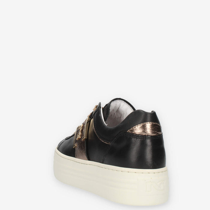 Nero Giardini Sneakers da donna nere e bronzo