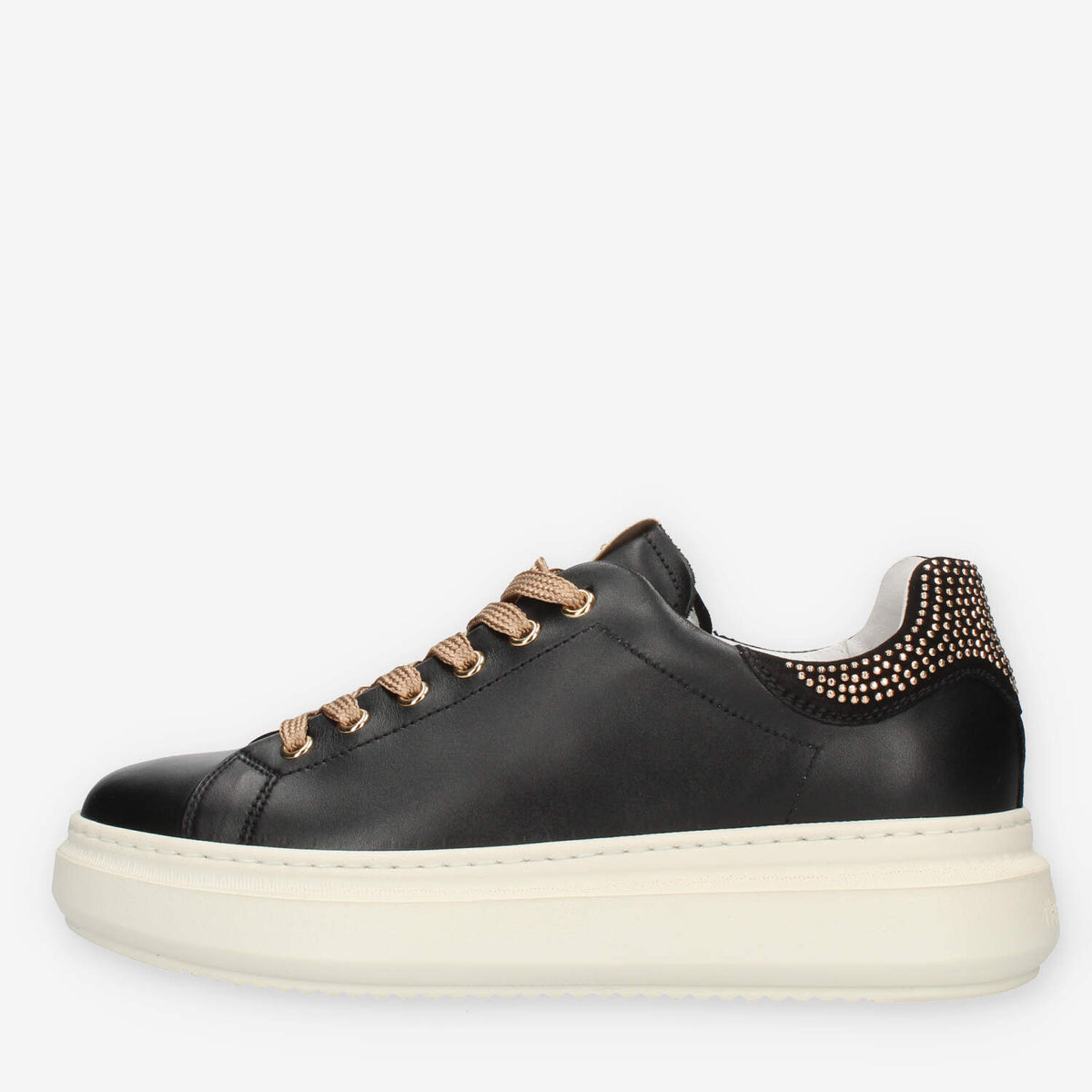 Nero Giardini Sneakers nere con mini borchiette