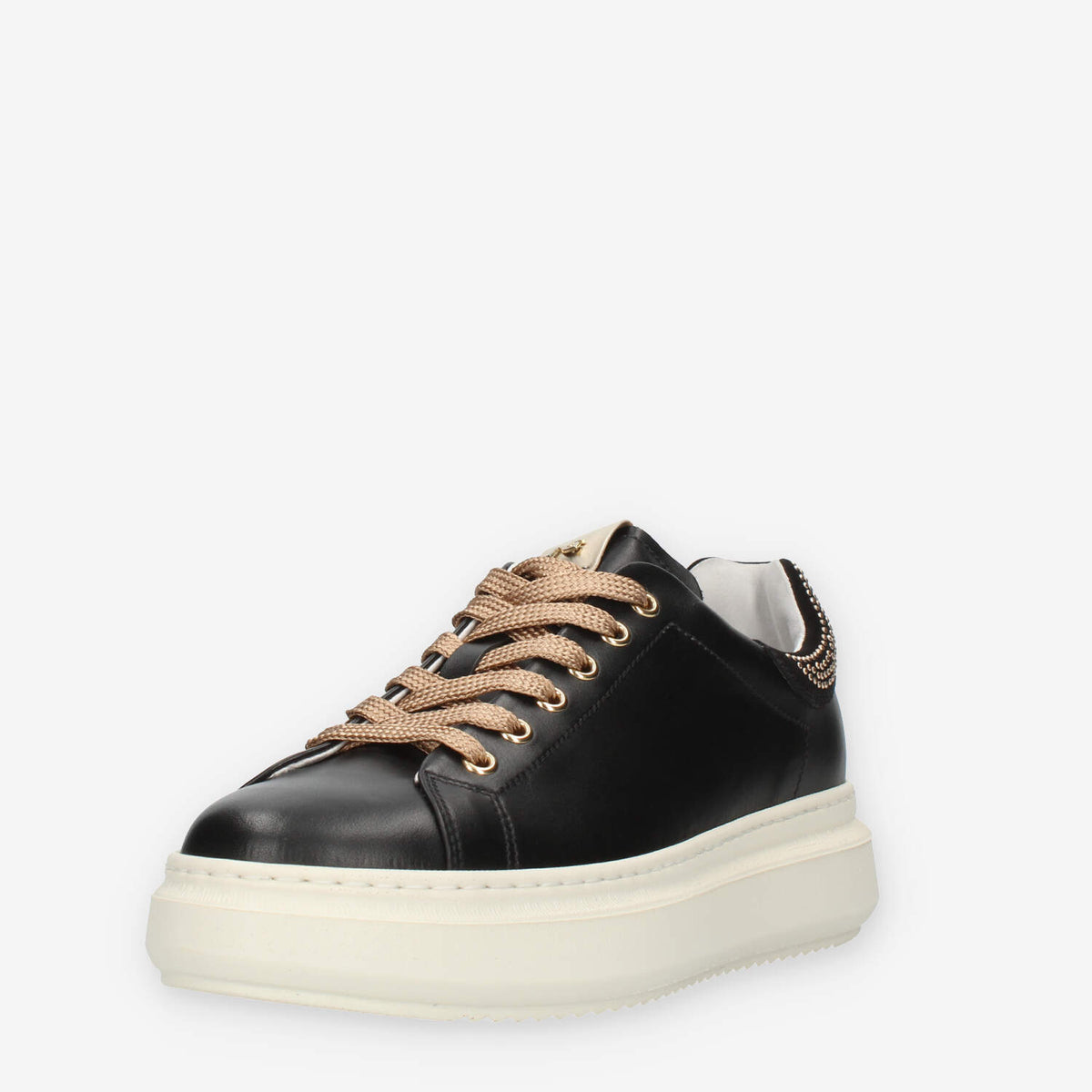 Nero Giardini Sneakers nere con mini borchiette