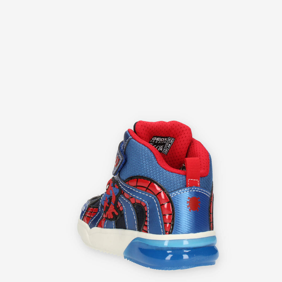 Geox Grayjay Boy Sneakers alte da bimbo con luci blu e rosse