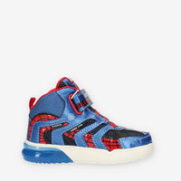 Geox Grayjay Boy Sneakers alte da bimbo con luci blu e rosse