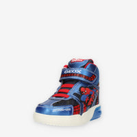 Geox Grayjay Boy Sneakers alte da bimbo con luci blu e rosse