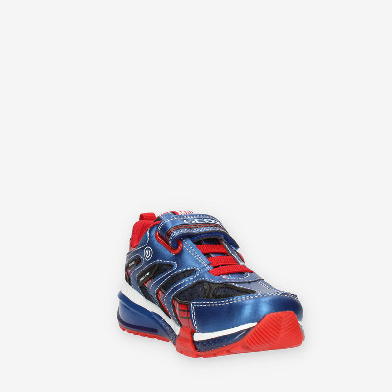 Geox Bayonyc Boy Sneakers da bimbo con luci blu e rosse