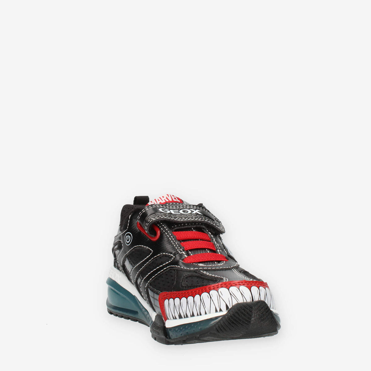 Geox Bayonyc Boy Sneakers da bimbo con luci nere e rosse