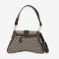 Guess Belle Vintage Borsa a tracolla nera e beige logata