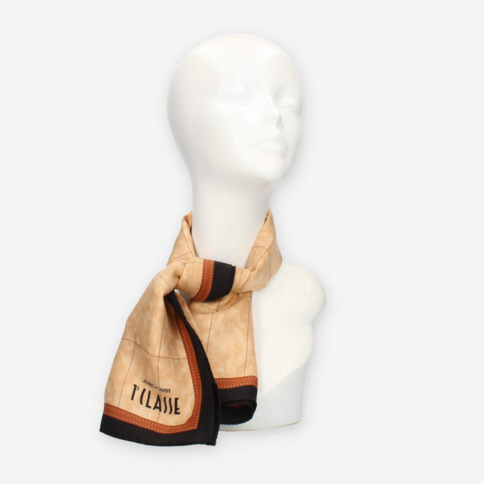 Alviero Martini Prima Classe K3190-ALOE-0001 Foulard quadrato grande nero e Geo Classic