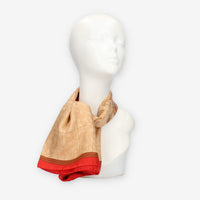 Alviero Martini Prima Classe Foulard quadrato grande Geo Classic e rosso