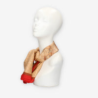 Alviero Martini Prima Classe Foulard quadrato grande Geo Classic e rosso
