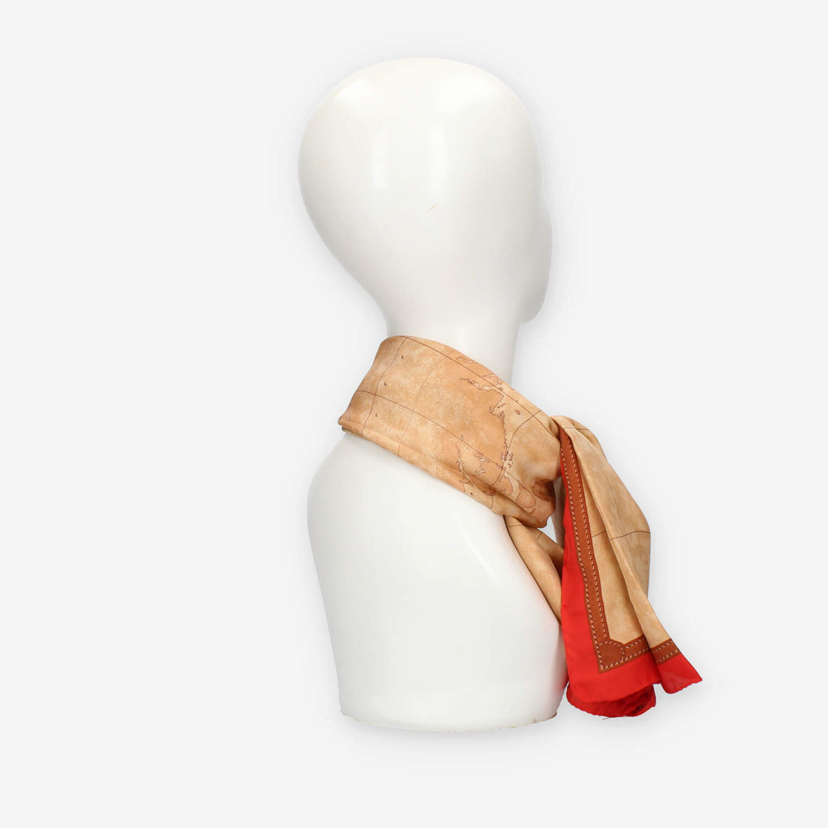 Alviero Martini Prima Classe Foulard quadrato grande Geo Classic e rosso