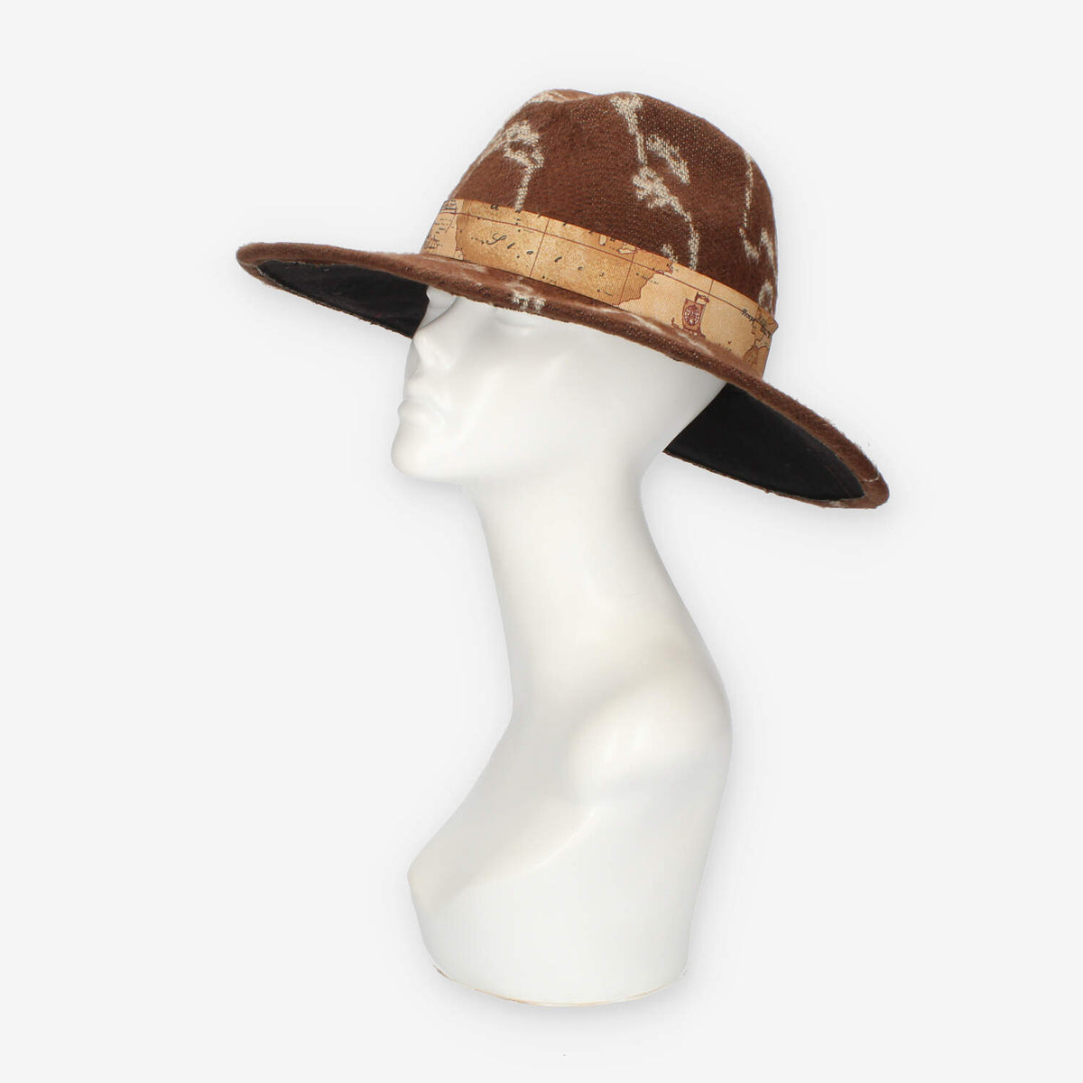 Alviero Martini Prima Classe Cappello marrone e Geo Classic