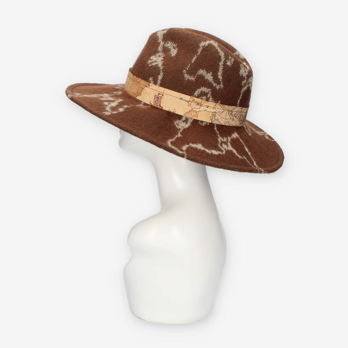 Alviero Martini Prima Classe Cappello marrone e Geo Classic