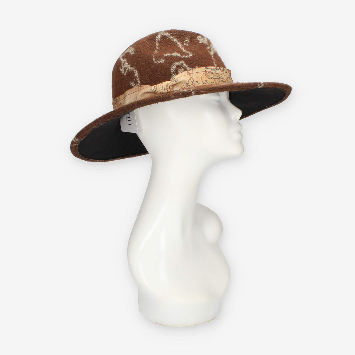 Alviero Martini Prima Classe Cappello marrone e Geo Classic