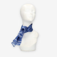 Alviero Martini Prima Classe Foulard quadrato in seta Geo Color blu