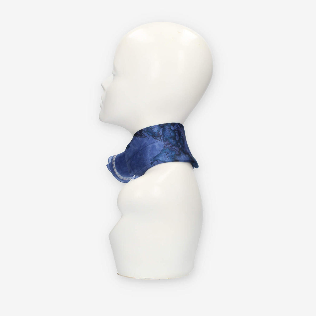Alviero Martini Prima Classe Foulard quadrato in seta Geo Color blu