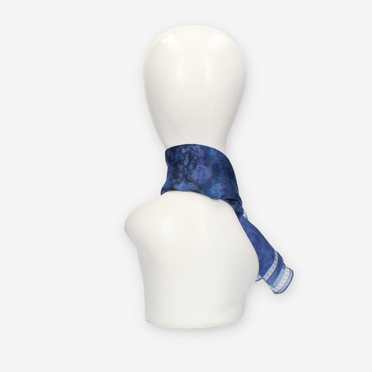 Alviero Martini Prima Classe Foulard quadrato in seta Geo Color blu