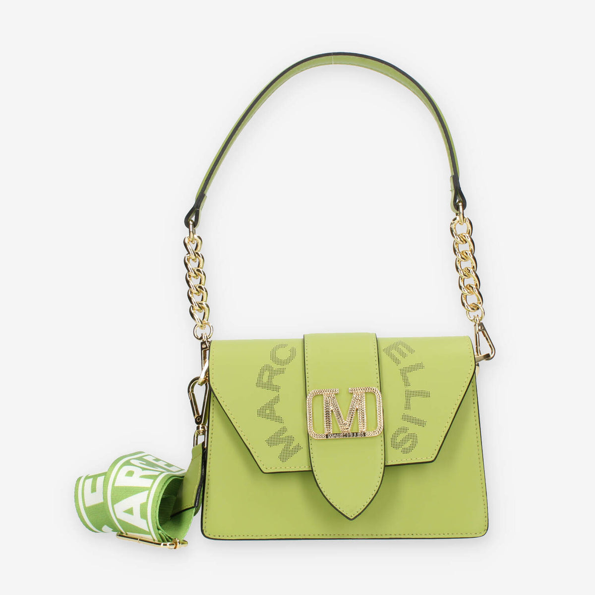 Marc Ellis Kourtney M Diamond Borsetta a tracolla verde