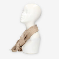 Alviero Martini Prima Classe Sciarpa beige con logo grande