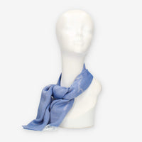 Alviero Martini Prima Classe Sciarpa rettangolare blu Geo Filetto
