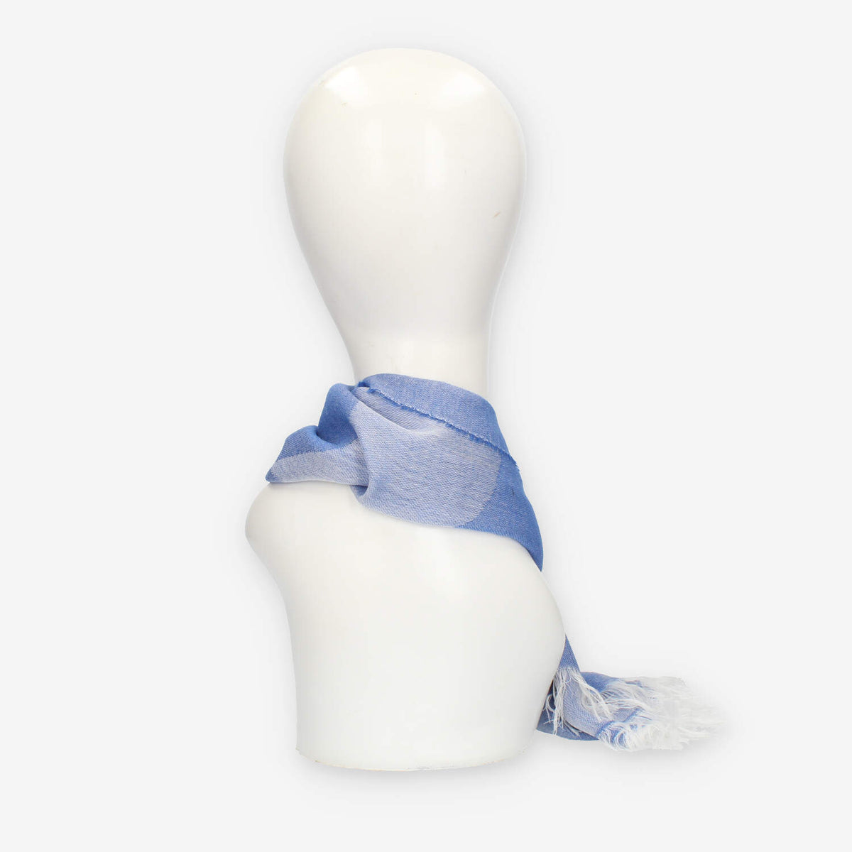 Alviero Martini Prima Classe Sciarpa rettangolare blu con logo grande
