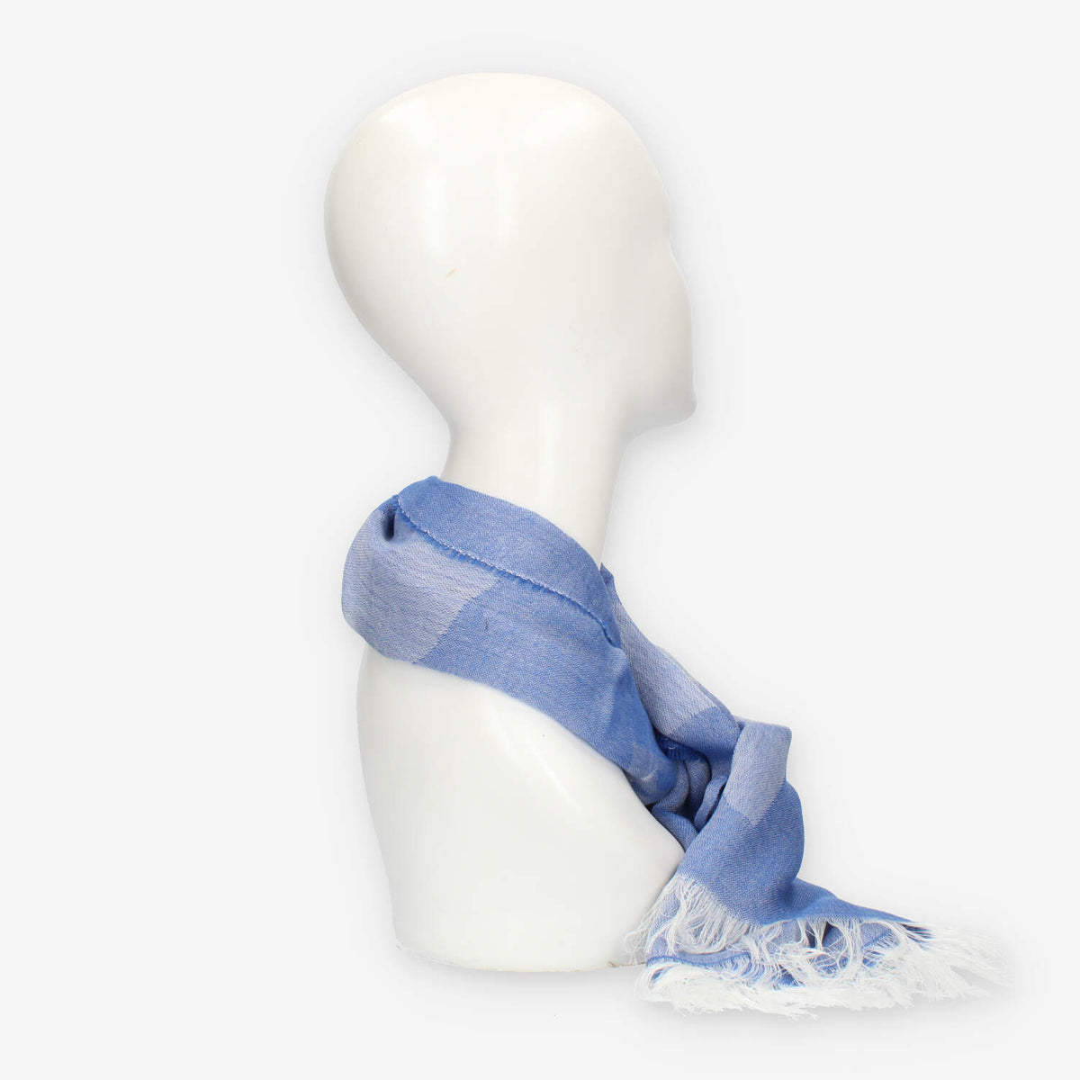 Alviero Martini Prima Classe Sciarpa rettangolare blu con logo grande