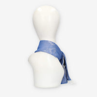 Alviero Martini Prima Classe Sciarpa blu rettangolare Geo Filetto